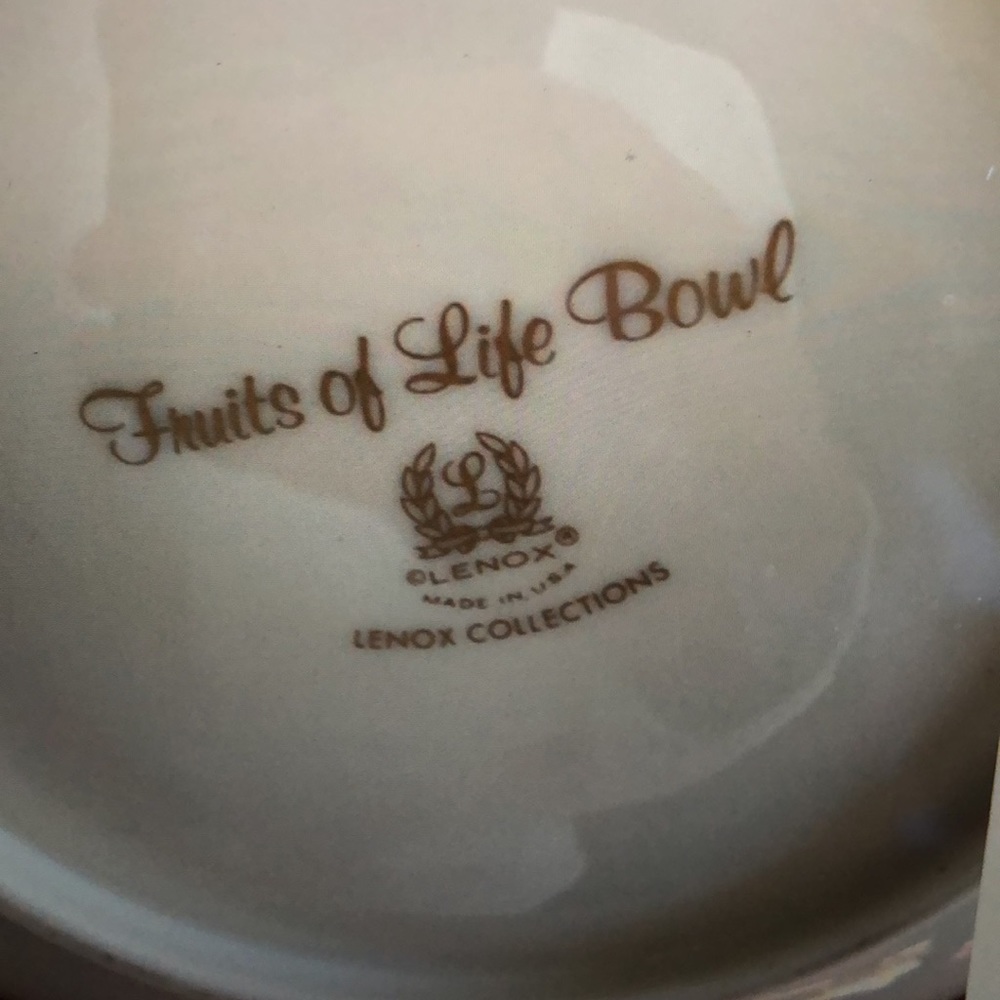 New Lenox fruit of life bowl - Picture 2 of 5